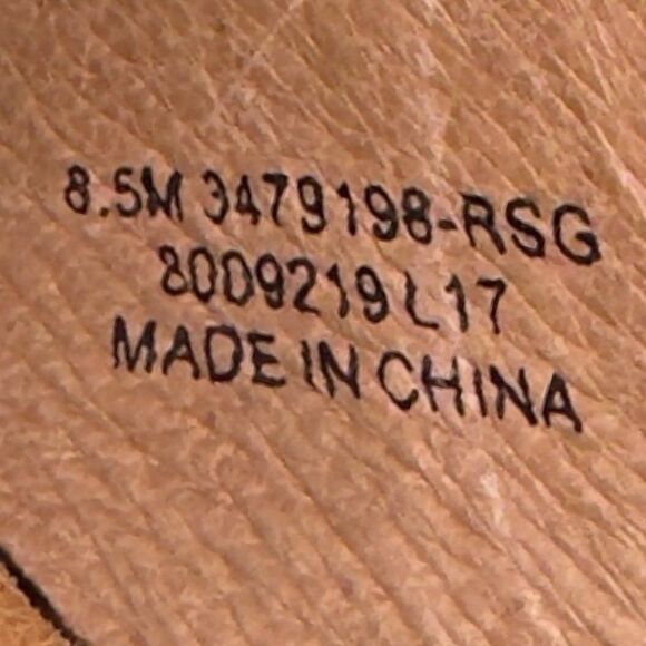 Frye Melanie Perf Slip-on Mules Rose Gold 3479198-RSG Women's 8.5M - Picture 10 of 10